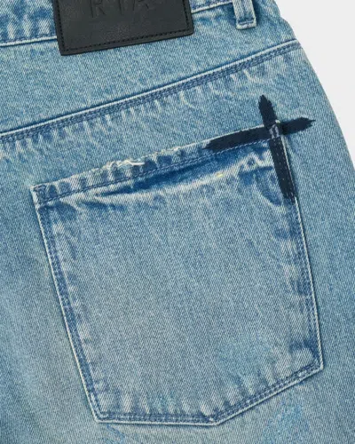 Rta Jonas Distressed Straight Jeans In Multi