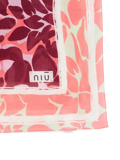 Niū Floral Scarf In Multi
