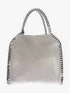 Stella Mccartney Mini Falabella Shaggy Dear Faux Leather Tote In Grey