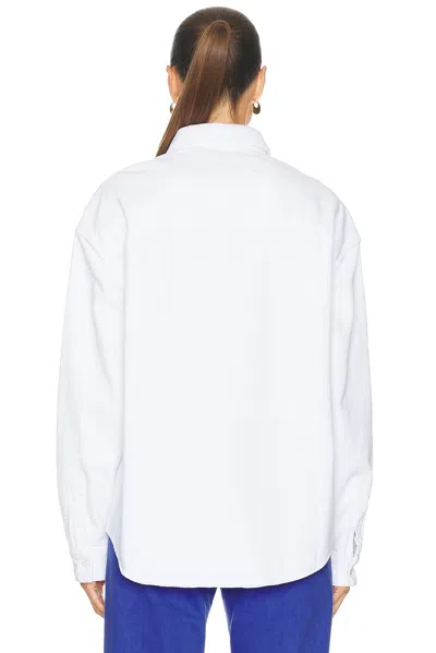 Ezr Button Down Top In White