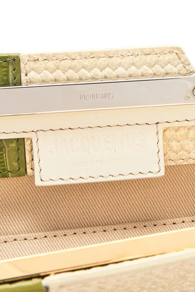 Jacquemus Poireau Fringed Textured-leather Clutch