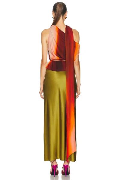 Laquan Smith Scarf Top In Multi