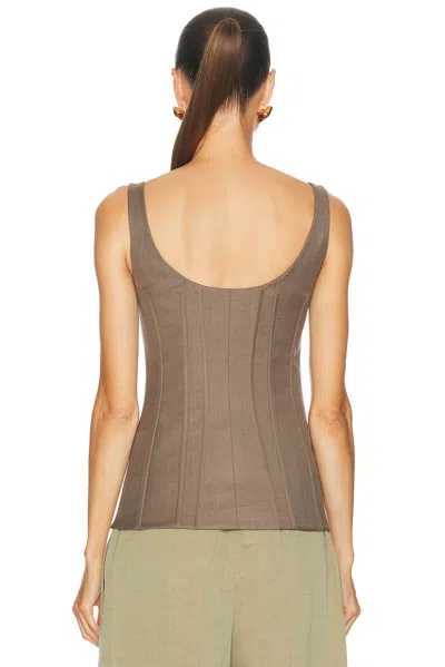 Monse Corset Top In Brown