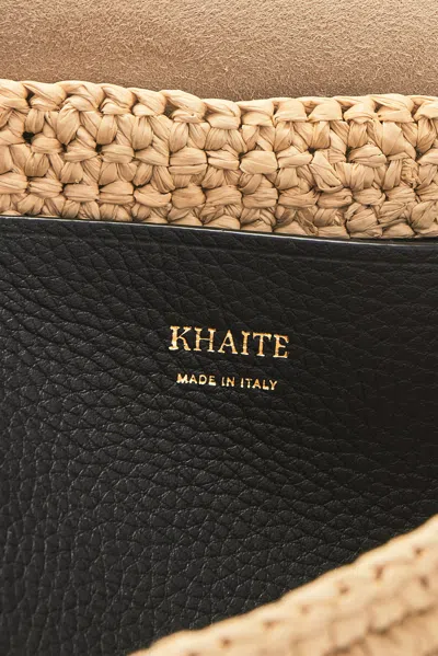 Khaite Audrey Raffia Clutch In Multi