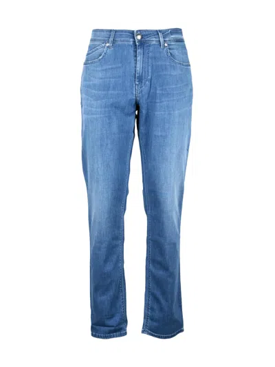 Re-hash Denim Cotton Polyester Elastane Stretch Jeans In Blue