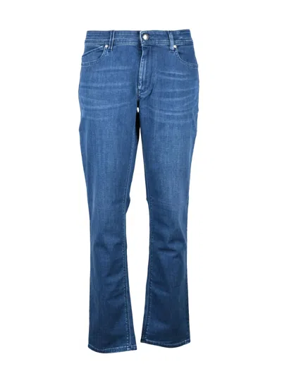 Re-hash Denim Cotton Polyester Elastane Stretch Jeans In Blue
