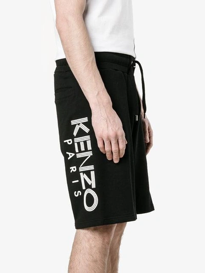 Shop Kenzo Logo Printed Shorts In 99