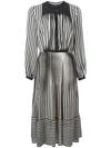 MARCO DE VINCENZO striped flared dress,DRYCLEANONLY