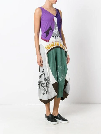 Shop Junya Watanabe Multi Printed Dress In Multicolour