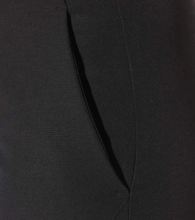 Shop Gucci Slim-fit Cotton-blend Trousers In Llack