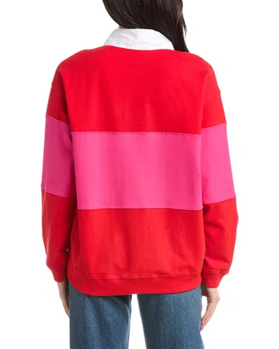 Rd Style Esther Heavy Rugby Polo Pullover In Pink