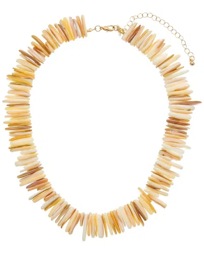 Adornia Shell Pieces Adjustable Necklace In Gold