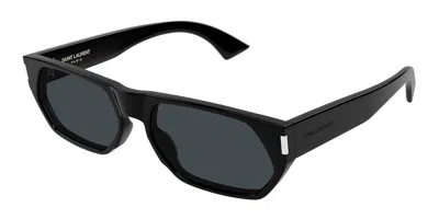 Saint Laurent Men's 59mm Rectangular Sunglasses In Black