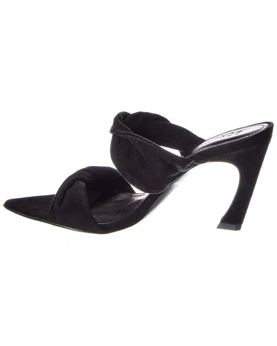 Schutz Meline Suede Sandal In Black