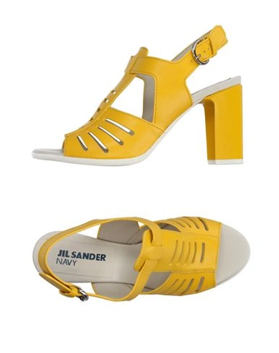 Jil Sander Sandals In Yellow
