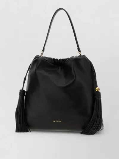 Etro Black Kalispera Medium Shoulder Bag In Black