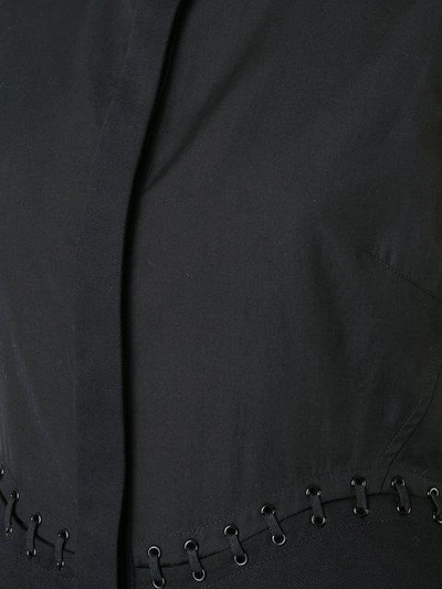 Shop Alexander Wang Sleeveless Peplum Shirt In Black