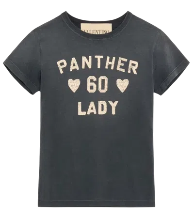 Valentino Womens Nero Betulla Printed Short-sleeves Cotton-jersey T-shirt In Black