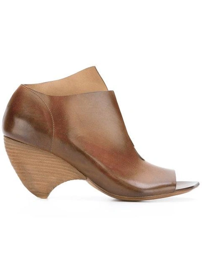 Shop Marsèll Cut Out Sandals - Brown