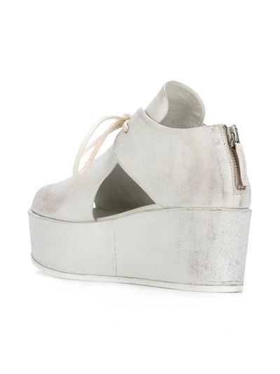 Shop Marsèll Velvet Platform Sandals In White