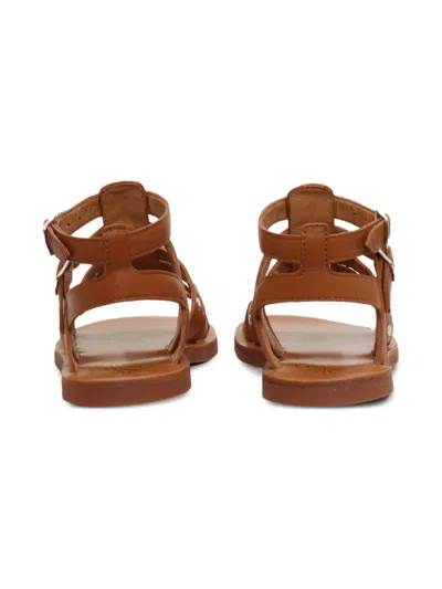 Pom D'api Studded Leather Sandals In Brown