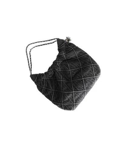 Tory Burch Mini Fleming Tote Bag In Black