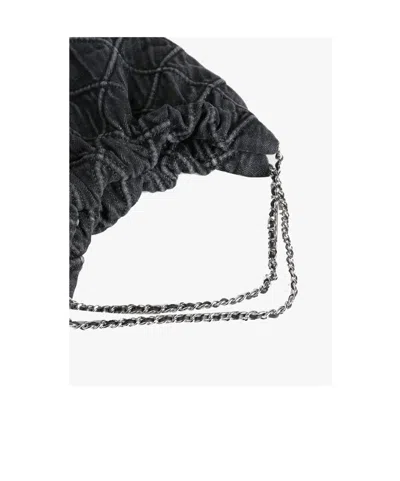 Tory Burch Mini Fleming Tote Bag In Black
