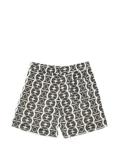 Oas Company Geometric-pattern Net Shorts In Multi