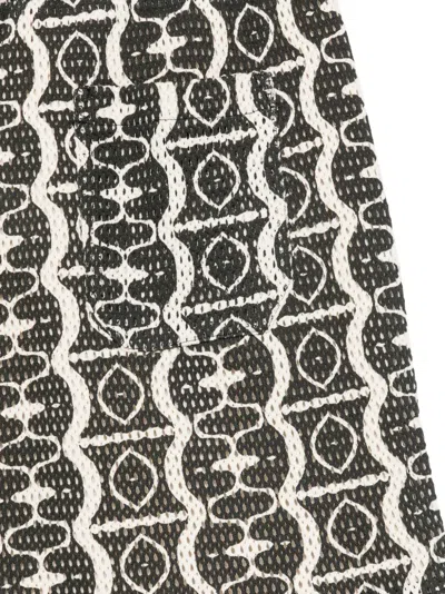 Oas Company Geometric-pattern Net Shorts In Multi