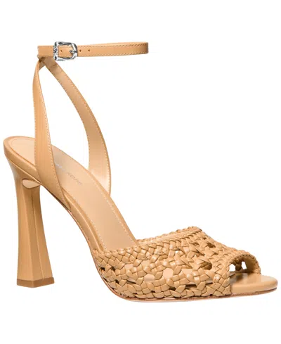 Michael Kors Heeled Sandal Woman Color Beige In Multi