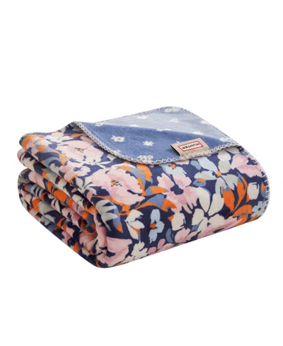 Hunter Designer Reversible Plush Throws, 50" X 70" In Multi