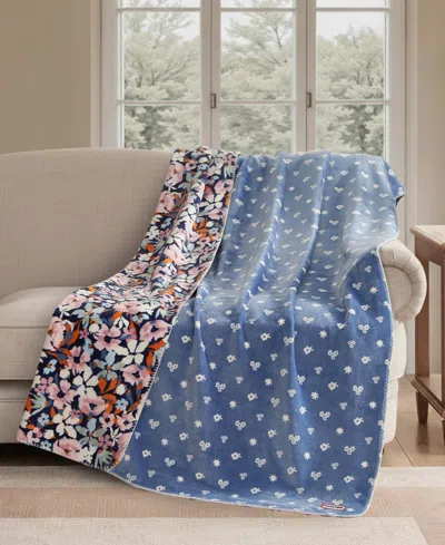 Hunter Designer Reversible Plush Throws, 50" X 70" In Multi