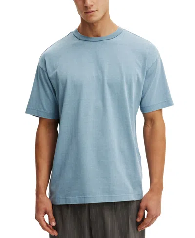 Cotton On Box Fit Plain T-shirt In Blue