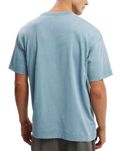 Cotton On Box Fit Plain T-shirt In Blue