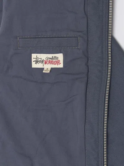 Stussy Stüssy Workgear Collared Zip Jacket In Blue