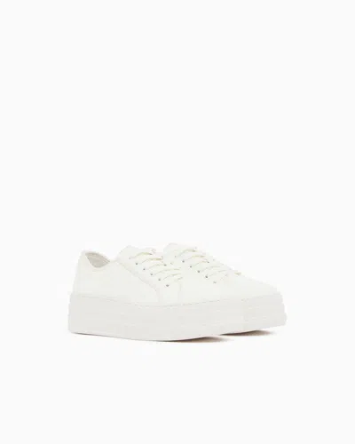 Armani Exchange Sneakers In White