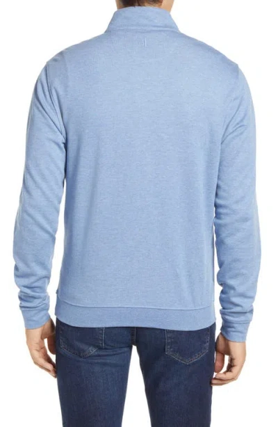 Johnnie-o Sully Quarter Zip Pullover In Blue
