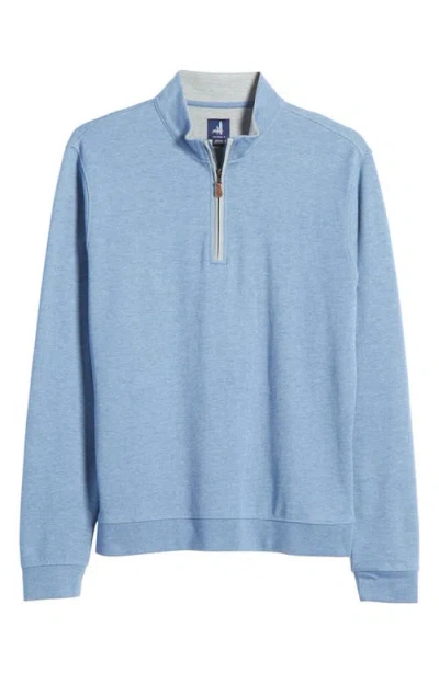 Johnnie-o Sully Quarter Zip Pullover In Blue