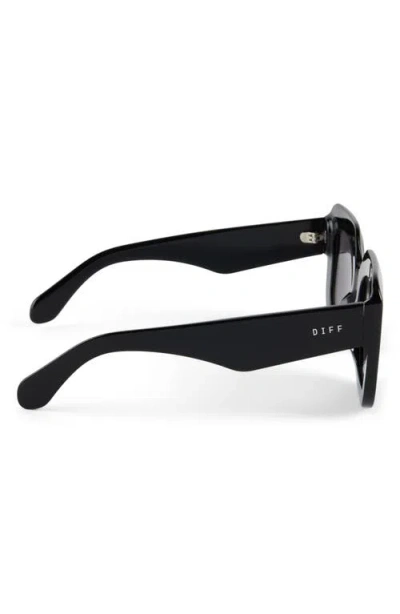Diff Giada 52mm Square Sunglasses In Black