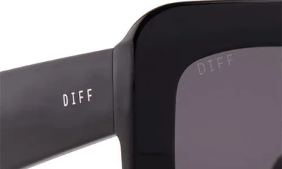 Diff Giada 52mm Square Sunglasses In Black