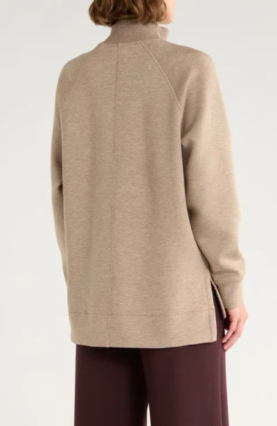 Spanx ® Air Essentials Brushed Half-zip Sweatshirt In Gray