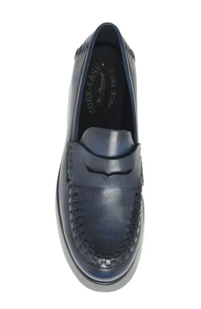 Kork-ease Korkease Pixie Platform Penny Loafer In Blue