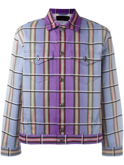 Shop Jw Anderson Degradé Plaid Jacket