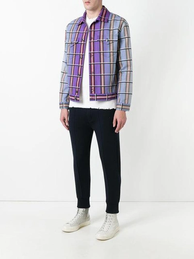 Shop Jw Anderson Degradé Plaid Jacket