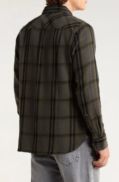 Rag & Bone Herringbone Plaid Oversized Fit Button Down Shirt