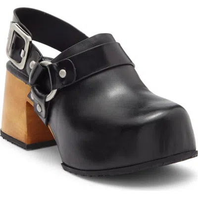 Rag & Bone Farrah Leather Harness Clogs In Black