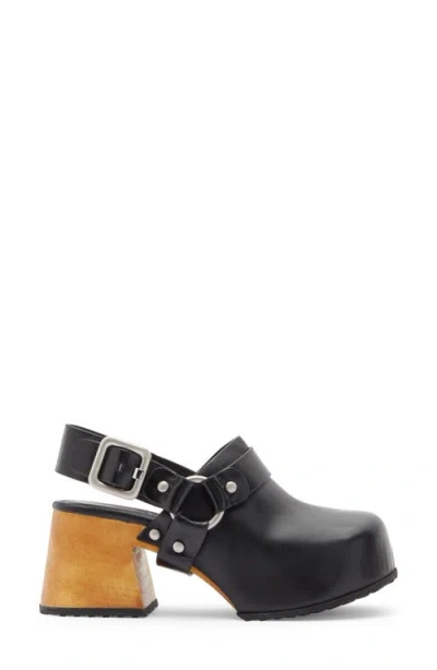 Rag & Bone Farrah Leather Harness Clogs In Black