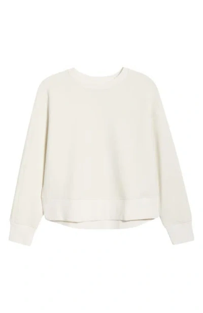 Spanx Airessentials Luxe Crew Sweatshirt In Sand