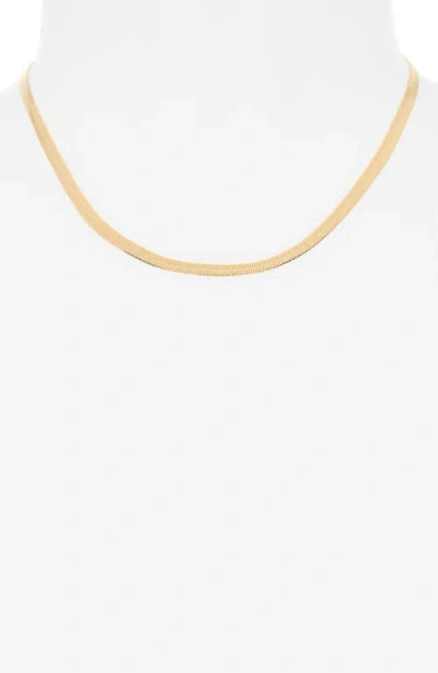 Electric Picks Python Snake Chain Necklace In Gold