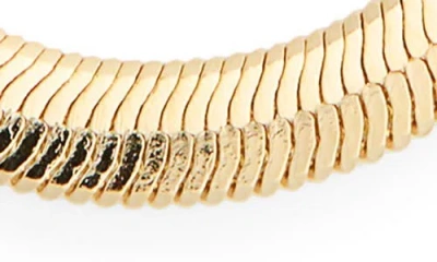 Electric Picks Python Snake Chain Necklace In Gold